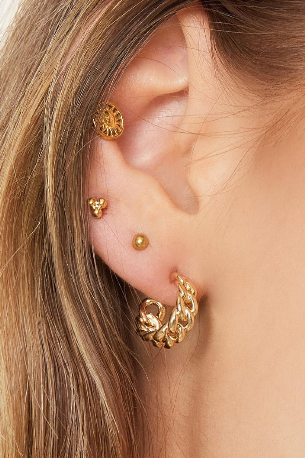 Boucles d'oreilles Classy Chain Argenté Cuivré h5Image3